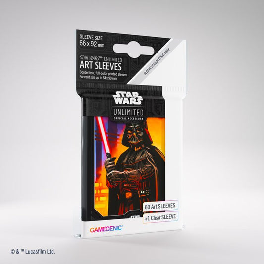 Gamegenic Star Wars Unlimited Darth Vader Art Sleeves 60