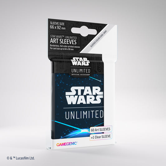 Gamegenic Star Wars Unlimited Space Blue Art Sleeves 60