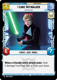 Load image into Gallery viewer, Star Wars Unlimited - Ashes of the Empire Spotlight Deck: Luke Skywalker (PREORDER)
