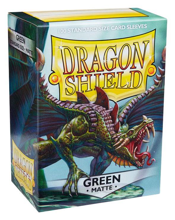 Dragon Shield Matte Dual Card Sleeves - Green (Standard, 100ct) (Discontinued)