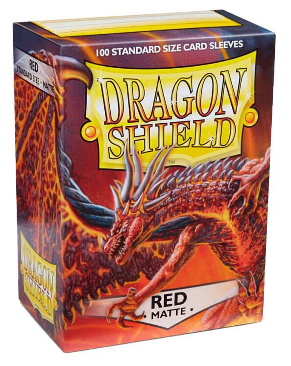 Dragon Shield Matte Dual Card Sleeves - Red (Standard, 100ct) (Discontinued)
