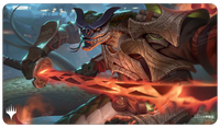 Ultra Pro MTG Kamigawa: Neon Dynasty Playmat - Cheshiro, the Shattered Blade (No Box)