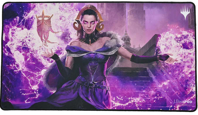 Double Masters Liliana, the Last Hope Stitched Standard Gaming Playmat for Magic: The Gathering (No Box)