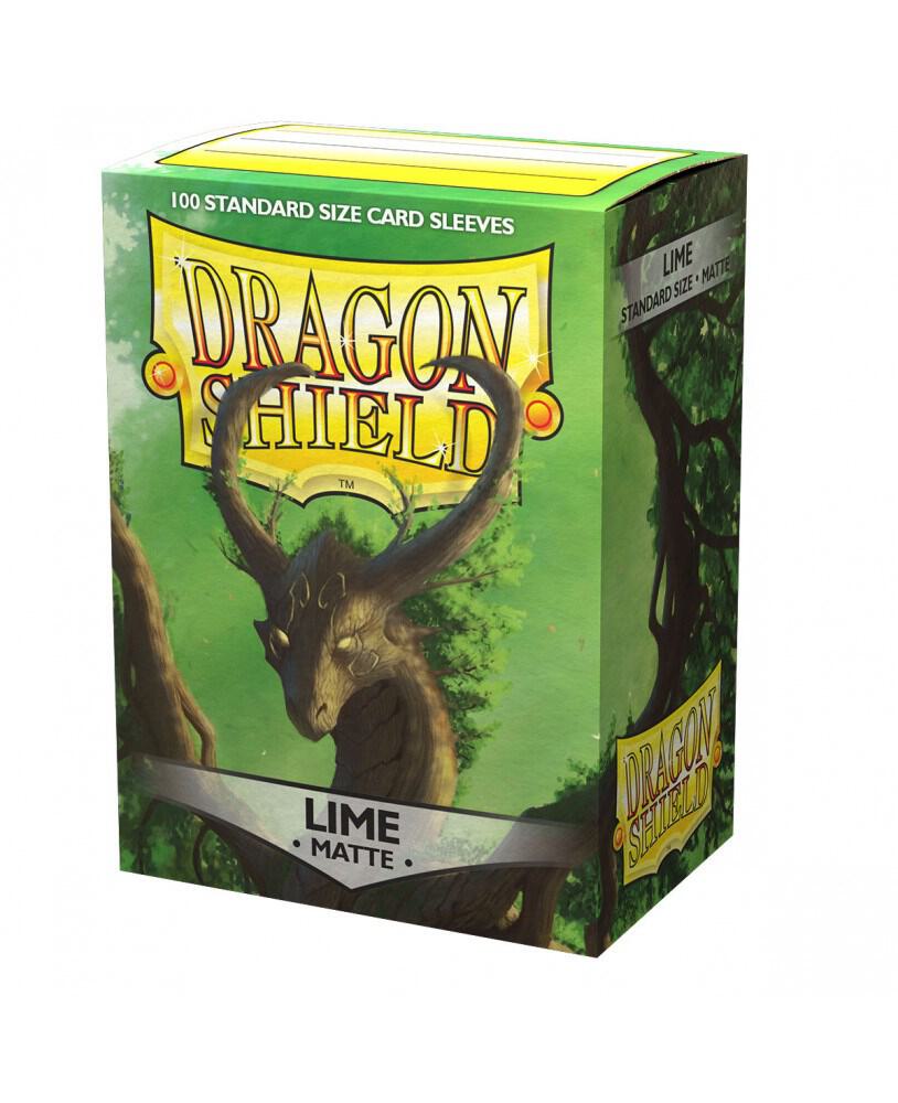 Dragon Shield Matte Dual Card Sleeves - Lime (Standard, 100ct) (Discontinued)