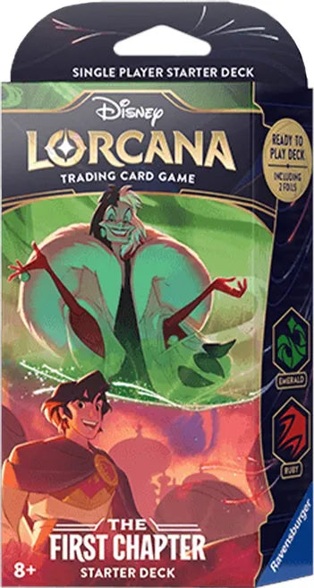 Disney Lorcana The First Chapter - Daring & Deception (Emerald & Ruby) Starter Deck