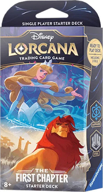 Disney Lorcana The First Chapter - A Steadfast Strategy (Amethyst & Steel) Starter Deck