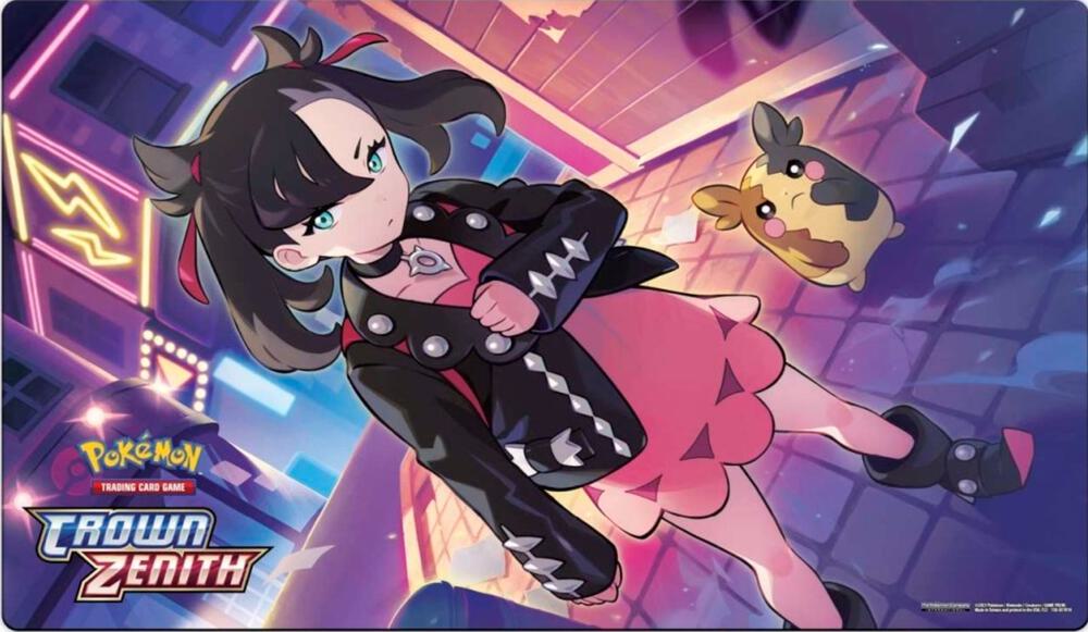 Official Pokémon Playmat - Crown Zenith Marnie & Morpeko (No Box)