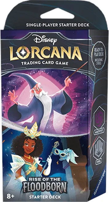 Disney Lorcana Rise of the Floodborn - Might & Magic (Amethyst & Steel) Starter Deck