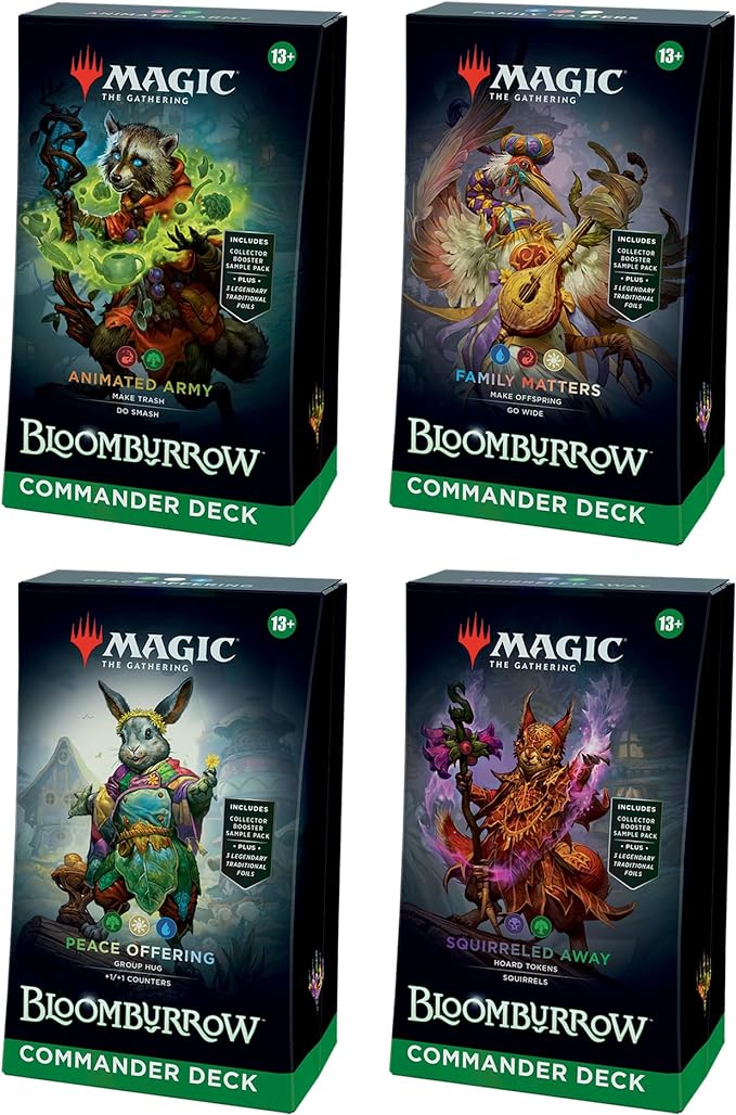 Magic: the Gathering Bloomburrow Commander Deck Set of 4