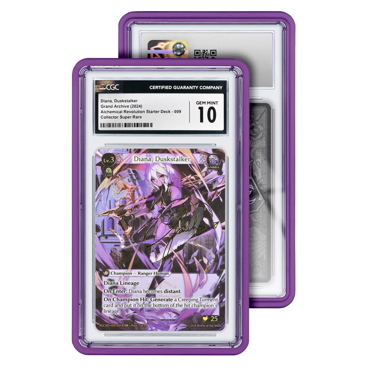 GradedGuard Standard CGC/CSG Case (Purple) | JWW Sports Cards & Gaming