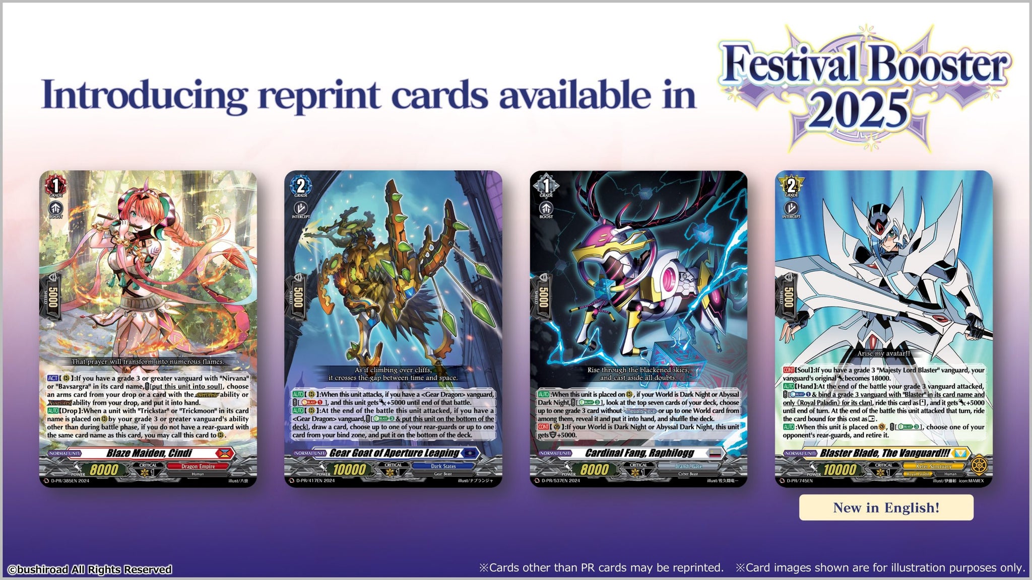 Cardfight Vanguard Festival Booster 2025 | JWW Sports Cards & Gaming