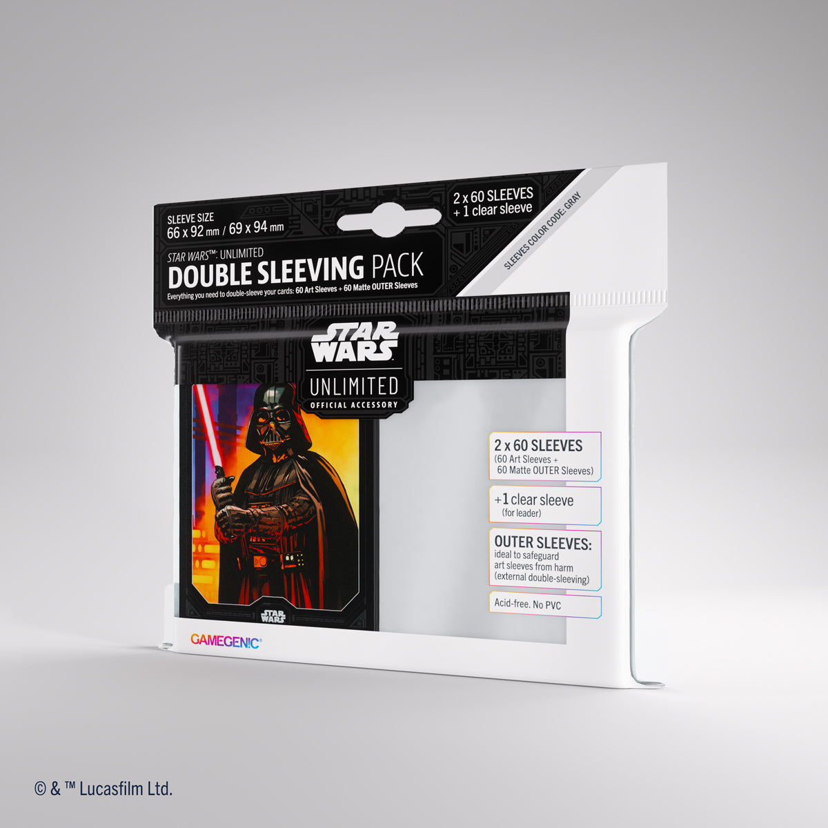 Gamegenic Star Wars Unlimited Double Sleeving Pack Darth Vader (Preorder)