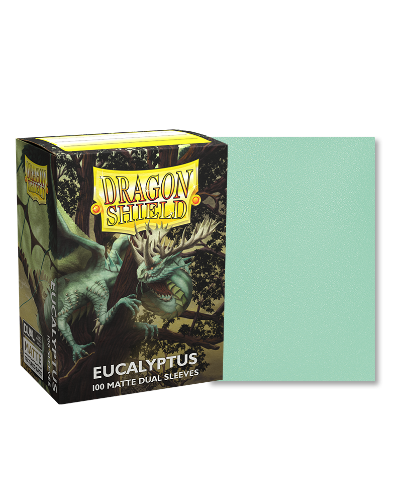 dual card sleeves Dragon Shield - Eucalyptus