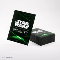 Load image into Gallery viewer, Gamegenic Star Wars Unlimited Art Sleeves - Green Card Back (60ct)
