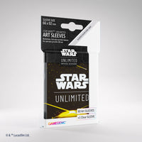 Load image into Gallery viewer, Gamegenic Star Wars Unlimited Art Sleeves - Yellow Card Back (60ct)
