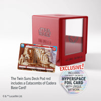 Load image into Gallery viewer, Gamegenic Star Wars Unlimited Twin Suns Deck Pod (Red)

