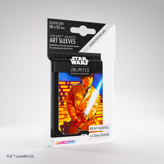 Gamegenic Star Wars Unlimited Luke Skywalker Art Sleeves 60 (Preorder)