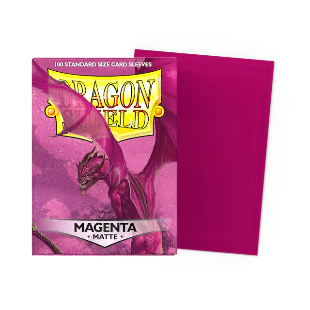 Megenta Matte Dragon Shield Card Sleeves
