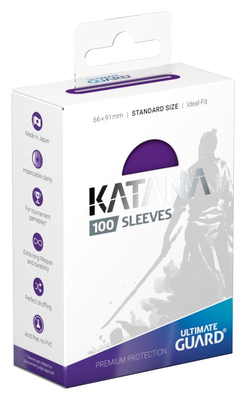 Ultimate Guard Katana Sleeves - Purple (100ct, Standard Size)