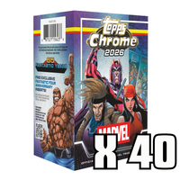 Load image into Gallery viewer, 2026 Topps Chrome Marvel Value Box Case (40 BOXES) (PREORDER)
