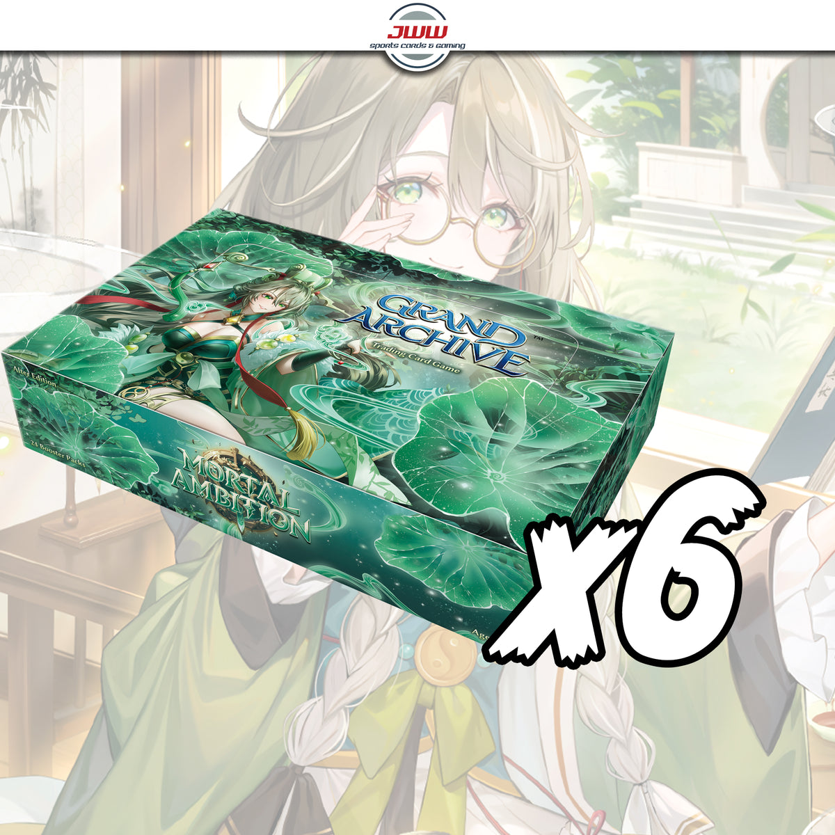 Grand Archive Mortal Ambition Alter Edition Booster Case (6 Boxes) | JWW Sports Cards & Gaming Grand Archive Mortal Ambition Alter Edition Booster Case (6 Boxes) | JWW Sports Cards & Gaming