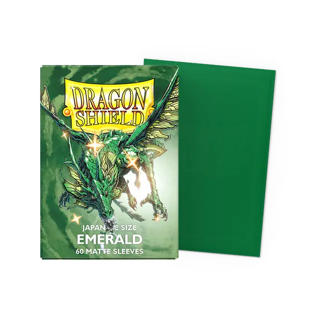 Dragon Shield - Emerald - Matte Sleeves - Japanese Size