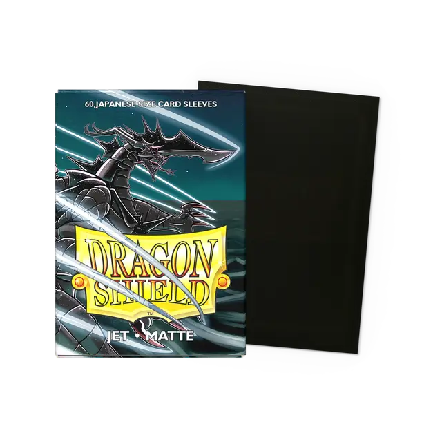 Dragon Shield - Jet - Matte Sleeves - Japanese Size | JWW Sports