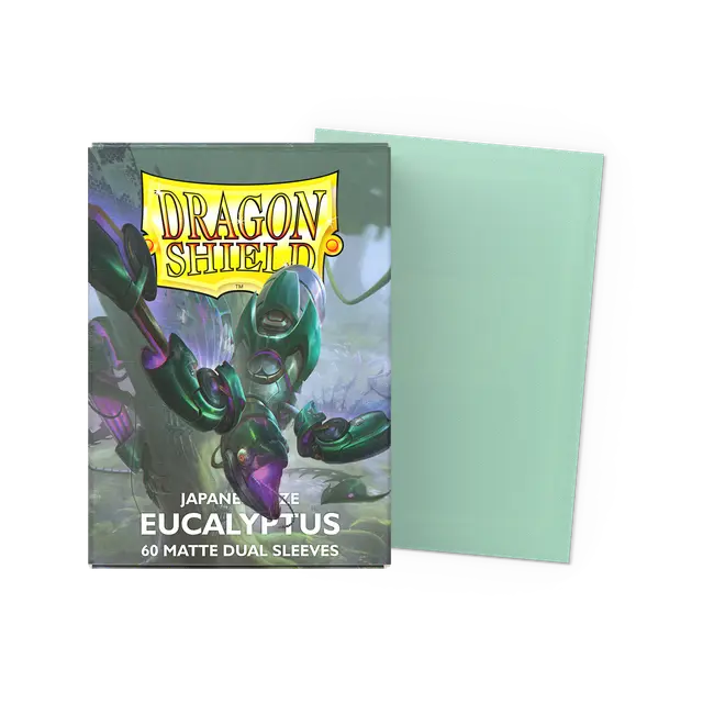 Dragon Shield - Eucalyptus  - Matte Dual Sleeves - Japanese Size