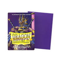 Dragon Shield - Purple - Matte Sleeves - Japanese Size