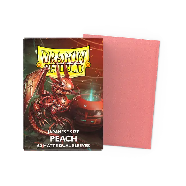 Dragon Shield - Peach  - Matte Dual Sleeves - Japanese Size