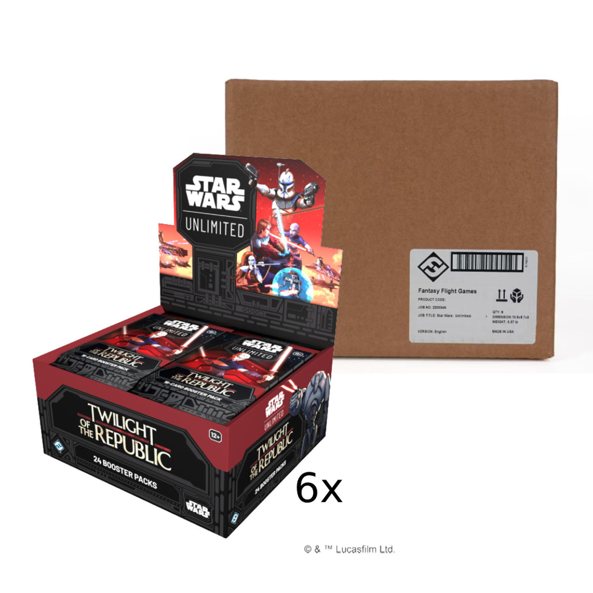 Star Wars Unlimited Twilight of the Republic Booster Box Case (6 Boxes) (PREORDER)