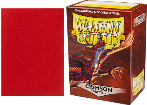 Crimson Matte Dragon Shield Sleeves