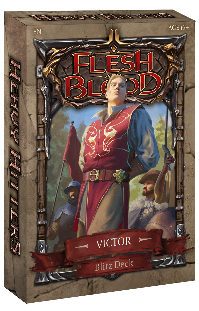 Flesh and Blood Heavy Hitters Blitz Deck - Victor | JWW Sports Cards & Gaming Flesh and Blood Heavy Hitters Blitz Deck - Victor | JWW Sports Cards & Gaming