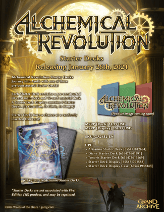 Grand Archive Alchemical Revolution Tonoris Starter Deck