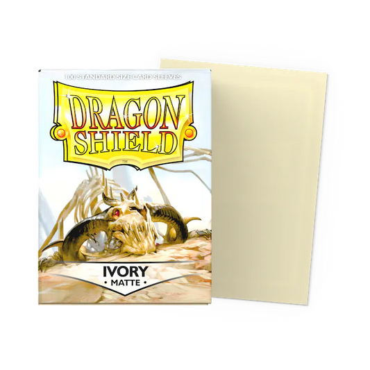 Ivory Matte Dragon Shield Card Sleeves