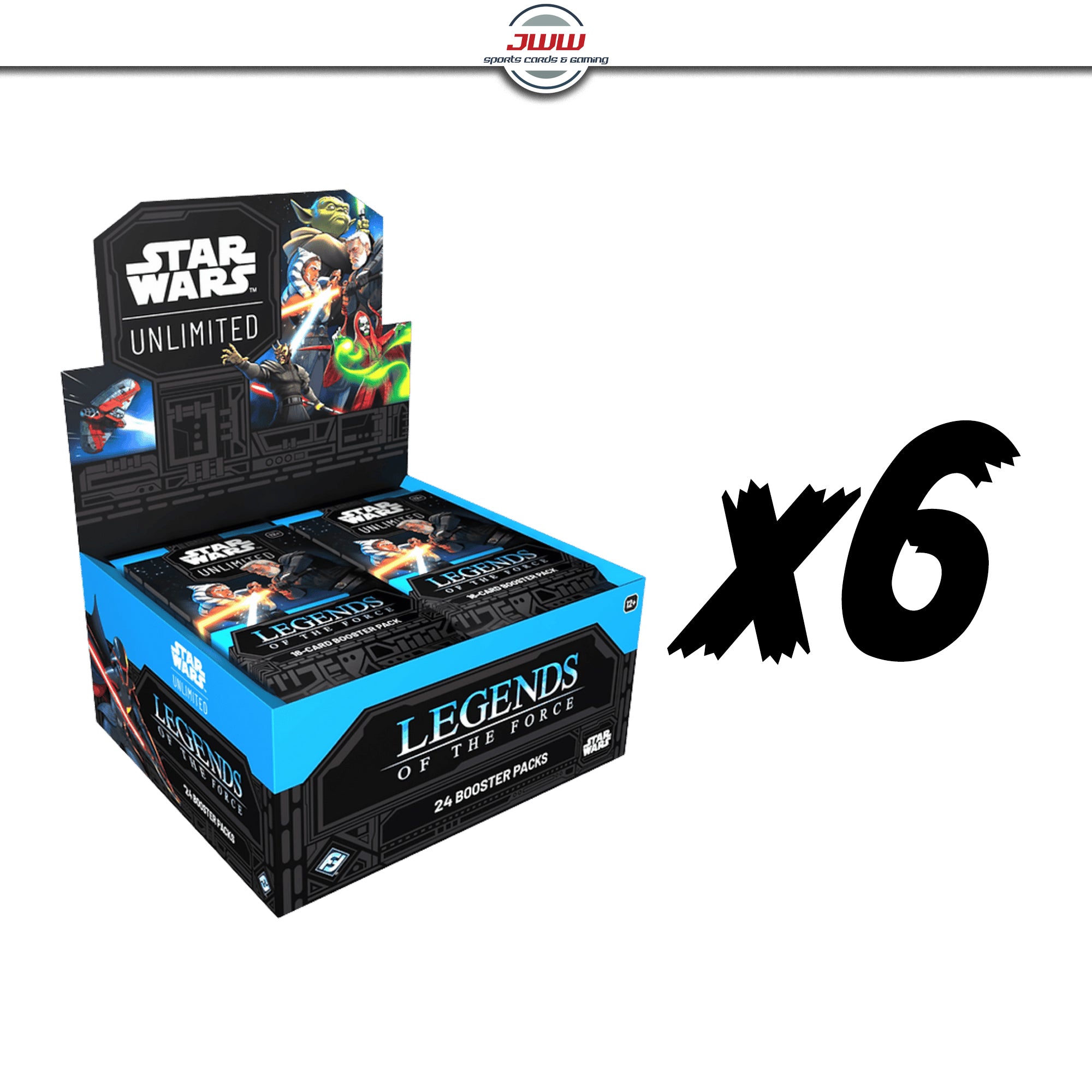 Star Wars Unlimited - Legends of the Force Booster Case (6 Booster Boxes) Star Wars Unlimited - Legends of the Force Booster Case (6 Booster Boxes)
