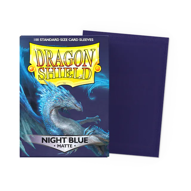 Night Blue Matte Dragon Shield Card Sleeves