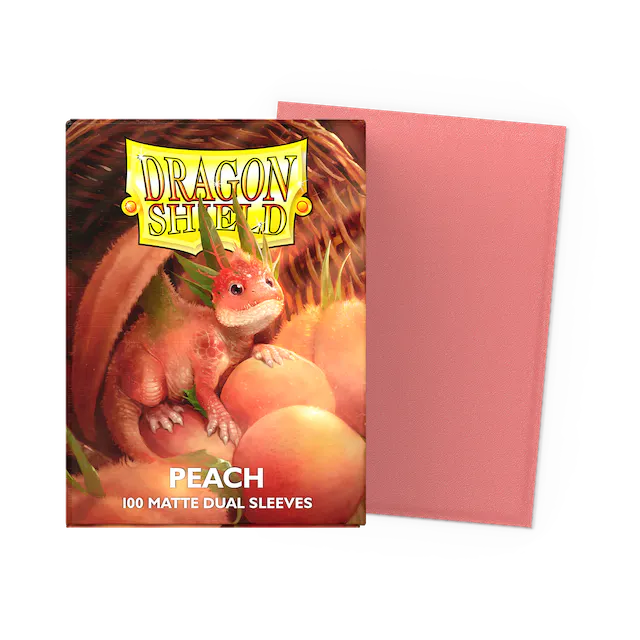 Peach Dragon Shield Duel Sleeves