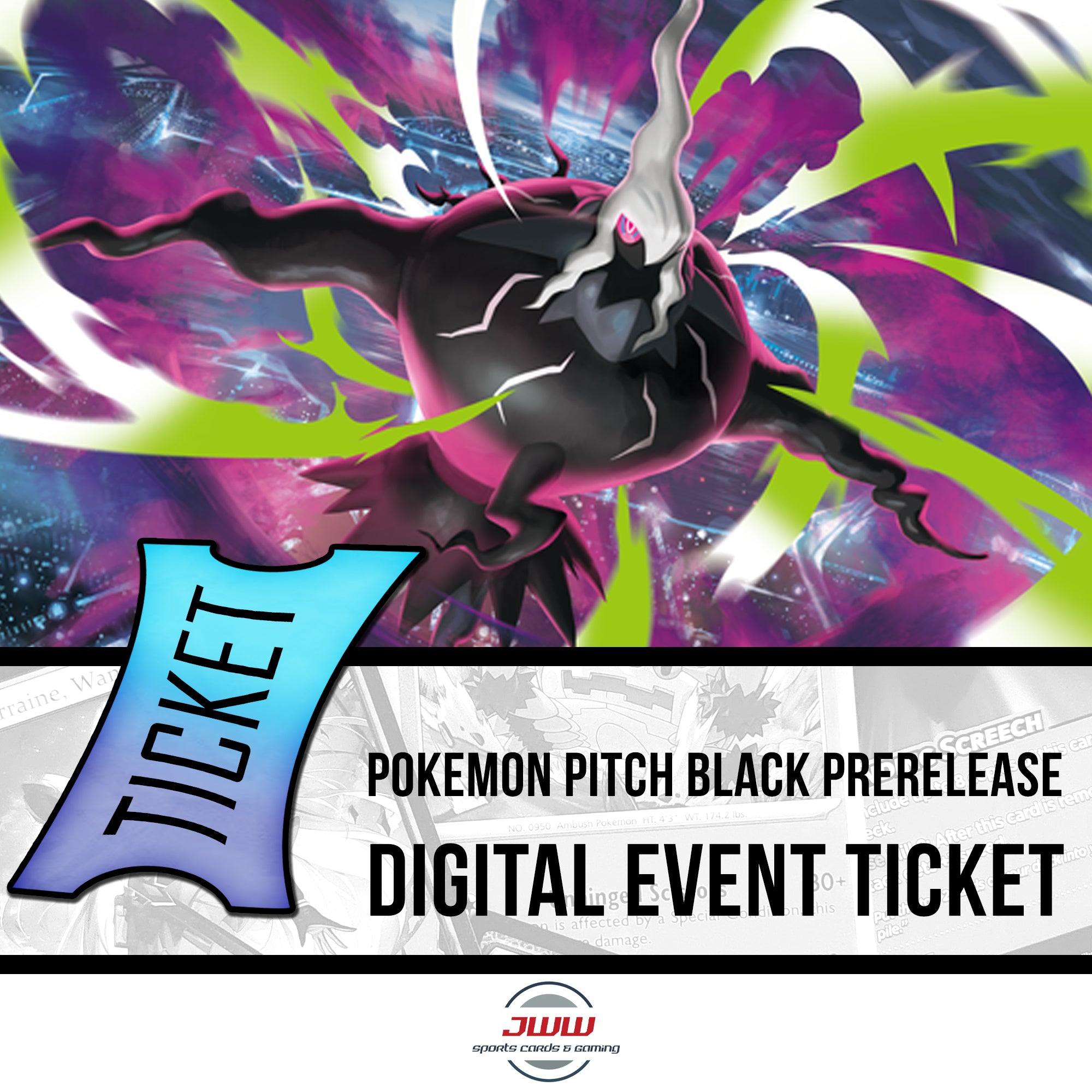 prerelease pokemon cards Pitch Black (Event Entry) Card Compartment Size:40 mm - 1.57 