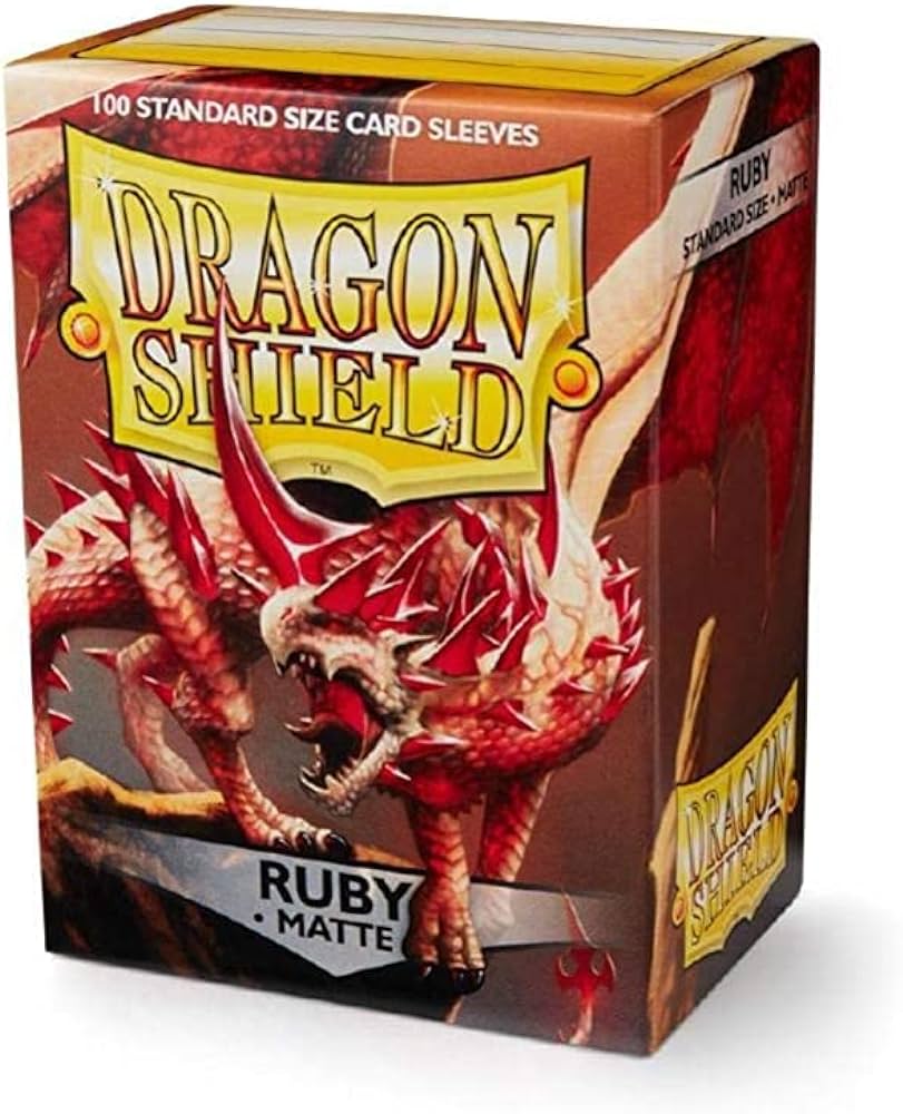 Dragon Shield Matte Card Sleeves - Ruby (Standard, 100ct)