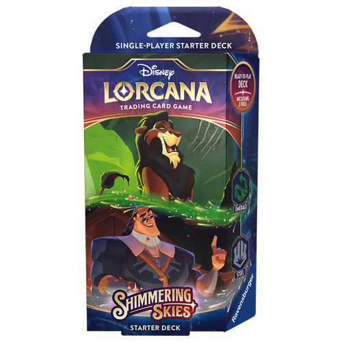 Disney Lorcana Shimmering Skies - A Roaring Guest List (Emerald & Steel) Starter Deck