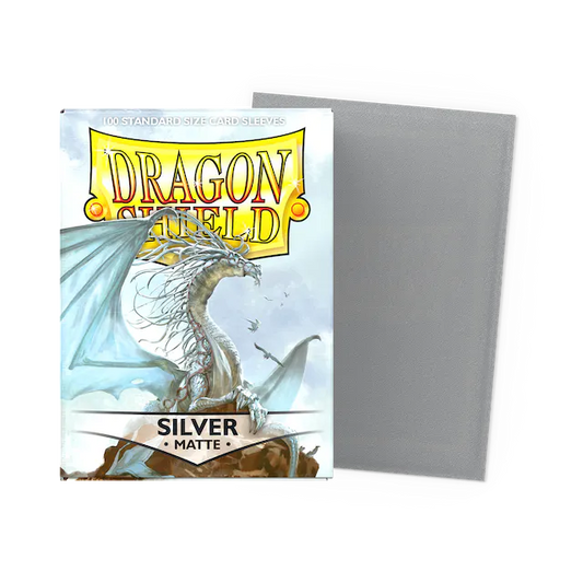 Silver Matte Dragon Shield Card Sleeves