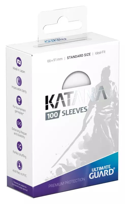 Ultimate Guard Katana Sleeves - Transparent (100ct, Standard Size)