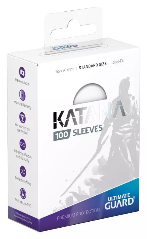 Ultimate Guard Katana Sleeves - White (100ct, Standard Size)