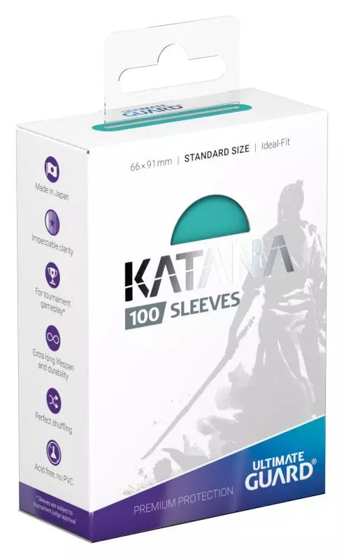 Ultimate Guard Katana Sleeves - Turquoise (100ct, Standard Size)