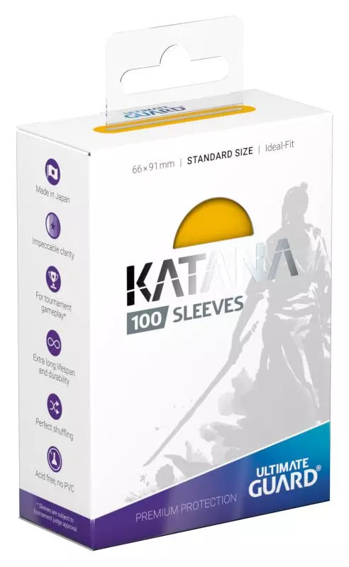 Ultimate Guard Katana Sleeves - Yellow (100ct, Standard Size)